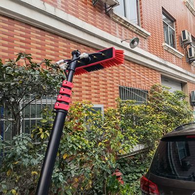 5.4m Aluminum Pole Solar Cleaning Brush For PV Panel And Window Cleaning